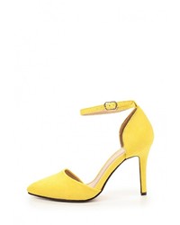 Желтые замшевые туфли от Sweet Shoes