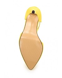 Желтые замшевые туфли от Sweet Shoes