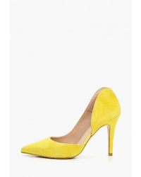 Желтые замшевые туфли от Zign