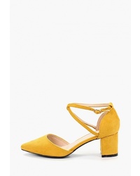 Желтые замшевые туфли от Zona3