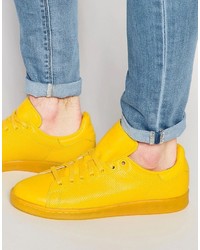 Мужские желтые кеды от adidas