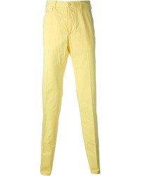 Мужские желтые классические брюки от Salvatore Ferragamo