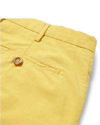 Мужские желтые классические брюки от Incotex