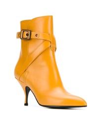 Желтые кожаные ботильоны от Bottega Veneta