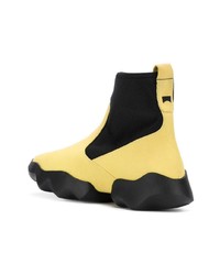 Желтые кожаные ботильоны от Camper