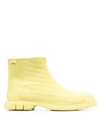 Мужские желтые кожаные ботинки челси от Camper