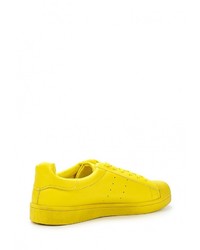 Женские желтые кожаные кеды от Bellamica