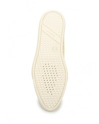 Женские желтые кожаные кеды от Geox