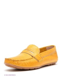 Мужские желтые кожаные мокасины