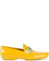 Мужские желтые кожаные мокасины от Vivienne Westwood