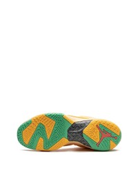 Мужские желтые кожаные низкие кеды от Jordan