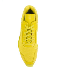 Мужские желтые кожаные низкие кеды от Adidas By Rick Owens