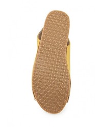 Желтые кожаные сандалии на плоской подошве от NexPero