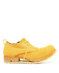 Желтые кожаные туфли дерби от Boris Bidjan Saberi