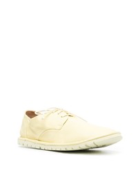 Желтые кожаные туфли дерби от Marsèll