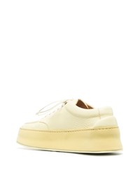 Желтые кожаные туфли дерби от Marsèll