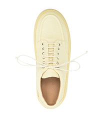 Желтые кожаные туфли дерби от Marsèll