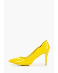 Желтые кожаные туфли от BelleWomen