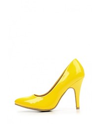 Желтые кожаные туфли от Catherine