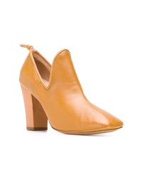 Желтые кожаные туфли от Lemaire