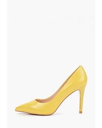 Желтые кожаные туфли от El Tempo