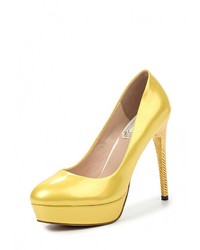Желтые кожаные туфли от Elsi