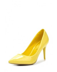 Желтые кожаные туфли от Exquily