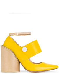 Желтые кожаные туфли от Jacquemus