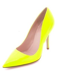 Желтые кожаные туфли от Kate Spade