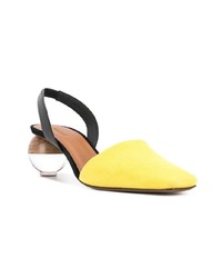 Желтые кожаные туфли от Neous