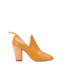 Желтые кожаные туфли от Lemaire