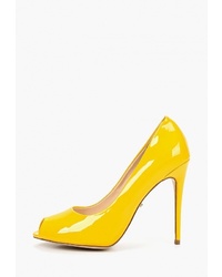 Желтые кожаные туфли от Lino Marano