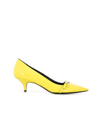 Желтые кожаные туфли от N°21