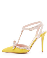 Желтые кожаные туфли от Kate Spade