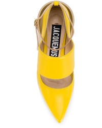 Желтые кожаные туфли от Jacquemus