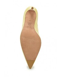 Желтые кожаные туфли от Pura Lopez