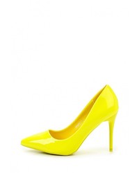 Желтые кожаные туфли от Sweet Shoes