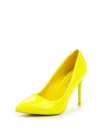 Желтые кожаные туфли от Sweet Shoes