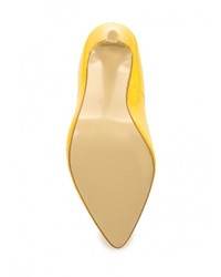 Желтые кожаные туфли от Tulipano