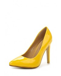 Желтые кожаные туфли от Tulipano