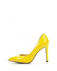Желтые кожаные туфли от Vitacci
