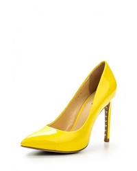 Желтые кожаные туфли от Vitacci