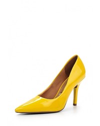 Желтые кожаные туфли от Vizzano