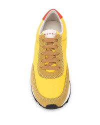 Мужские желтые кроссовки от Marni