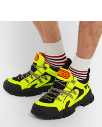 Мужские желтые кроссовки от Gucci