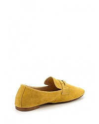 Женские желтые лоферы от Mango
