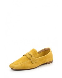 Женские желтые лоферы от Mango