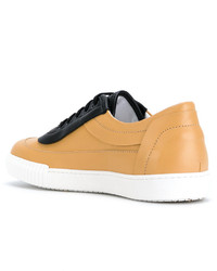 Мужские желтые низкие кеды от Marni