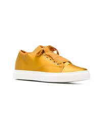 Женские желтые низкие кеды от Lanvin