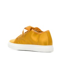 Женские желтые низкие кеды от Lanvin